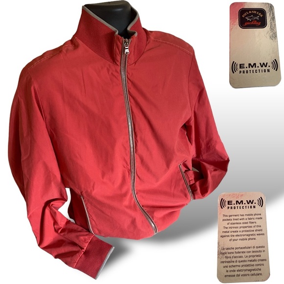Paul & Shark Other - PAUL & SHARK Italian Made Yachting Bomber Jacket Red Men’s Medium *A Rare Find!*
